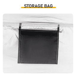 image-Arc Bicycle Storage Shed - 6.8x4.9FT Black, 210D Oxford, Fiberglass, Double Doors