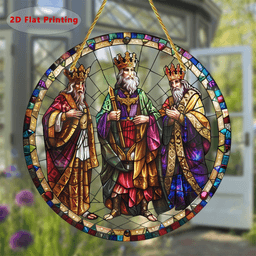 image-Rainbow Prism Acrylic Window Decor Colorful Hanging Ornament 20cm x 20cm