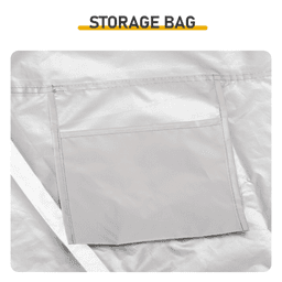 image-Bicycle Storage Shed 6.8x4.9FT Light Gray Arched 210D Oxford