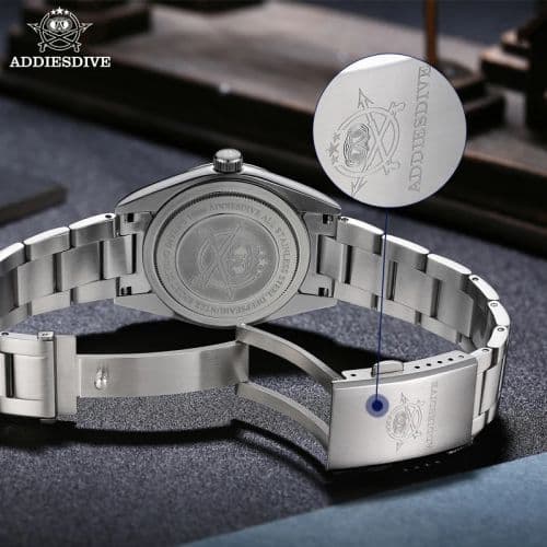 image-ADDIESDIVE AD2030 Swiss Quartz Dive Watch - 100m Water Resistant