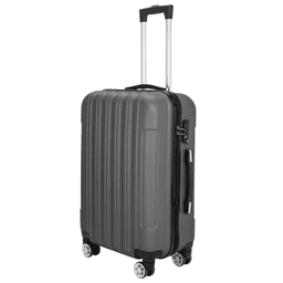 image-3-in-1 Large Capacity Travel Suitcase Set - Dark Gray 20"/24"/28"