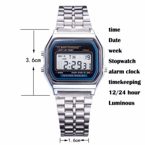 image-2023 Digital Chronograph Watch - Waterproof Sport Timepiece - TMC212