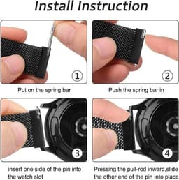 image-20MM 22MM Stainless Steel Band for Samsung Galaxy Watch & Amazfit GTS