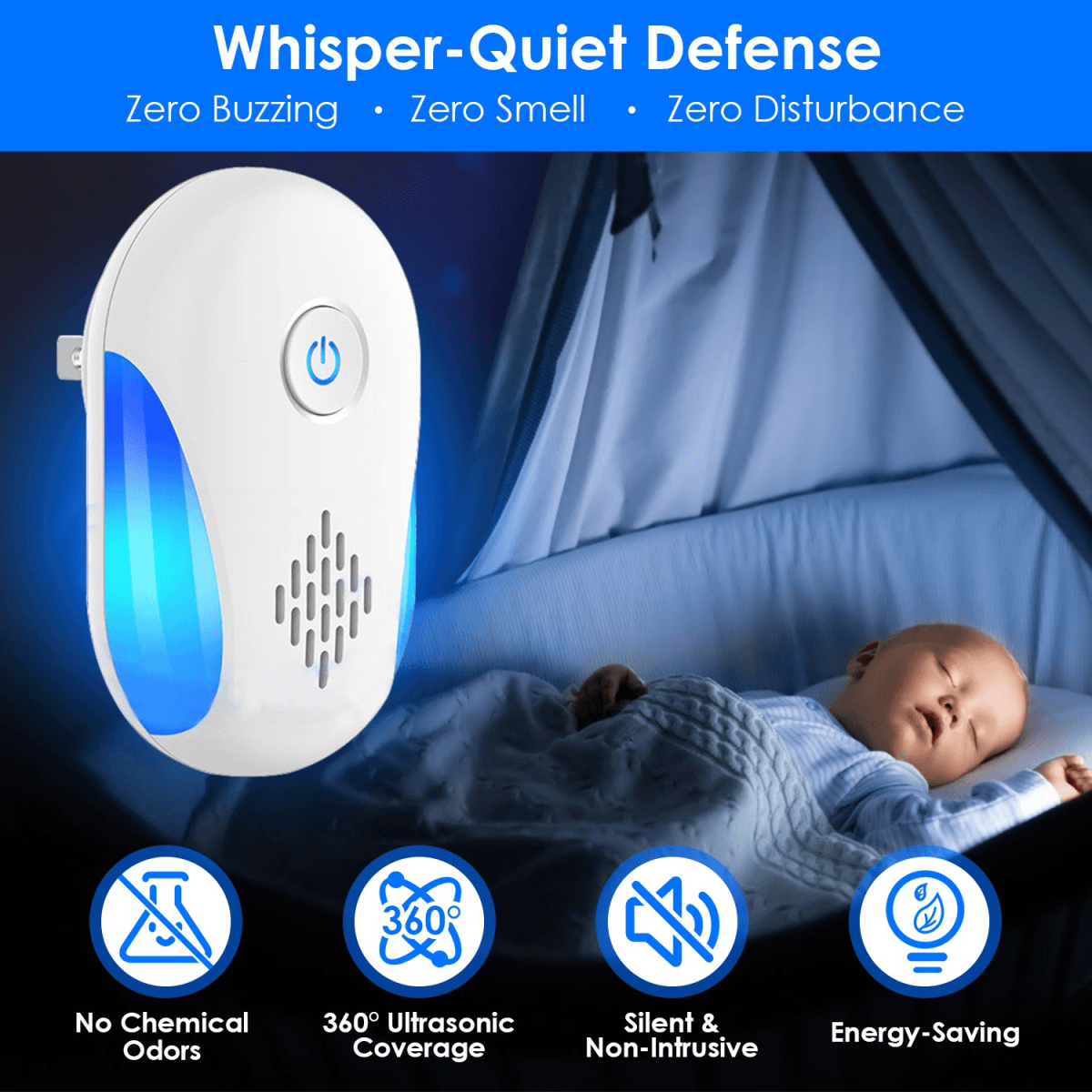 image-6 Pack Ultrasonic Pest Repeller, Operation Pest Wide Coverage Dual-Frequency Pest Control for Home Apartment Hotel Office Kitchen