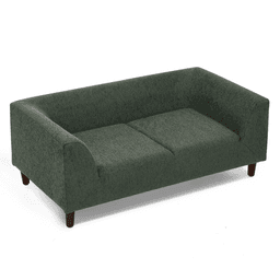 image-Pet sofa with backrest and armrests, modern rectangular pet sofa suitable for small and medium dogs, soft cushion comfortable dog sofa,-OLIVE GREEN