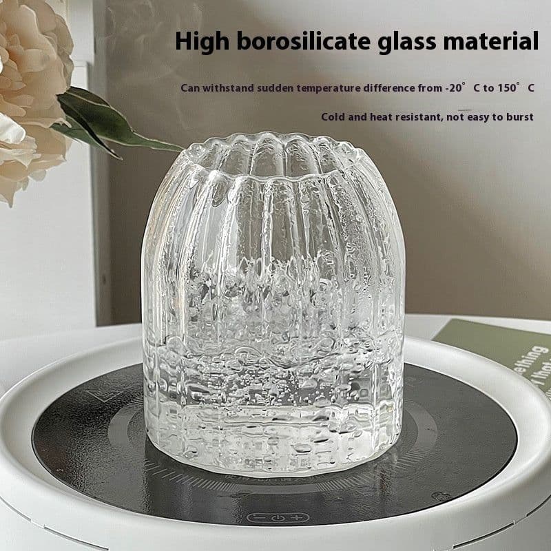 image-Glass Borosilicate Water Cup Transparent Coffee Cup