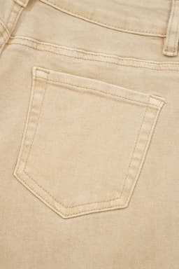 image-Apricot Wide Leg Cropped Jeans - Seamed