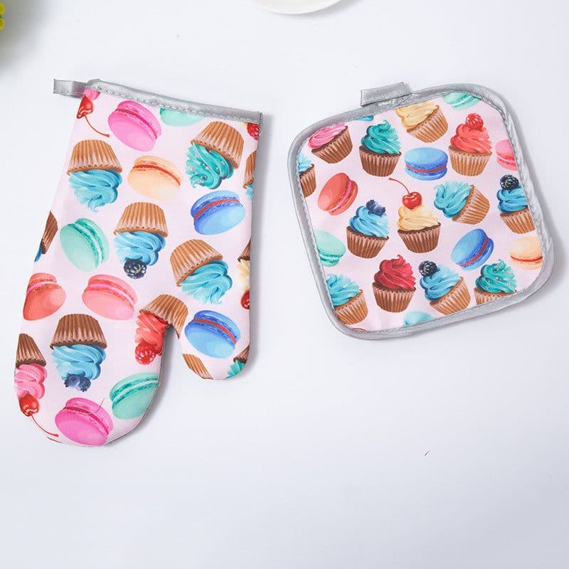 image-Kitchen Baking Microwave Gloves Baking Oven Special Use Anti-scald And High Temperature Resistant Heat Insulation Gloves