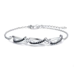 image-Creative Black Ring Bracelet - Luxury Zircon Jewelry for Women
