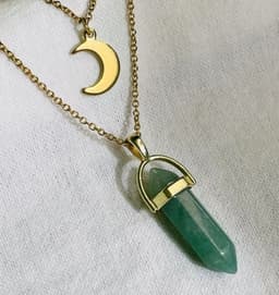 image-Moon Hexagonal Column Pendant