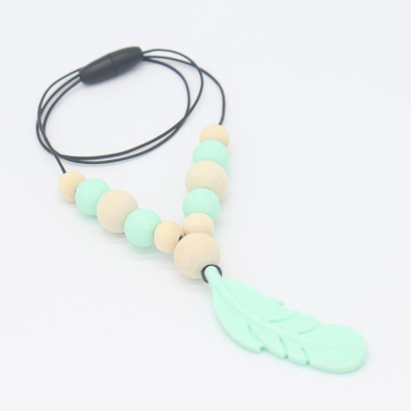 image-Baby Soothing Teether Protects Safety Baby Teether Necklace