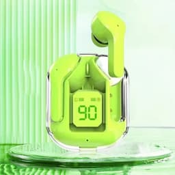 image-Original T2 Wireless Bluetooth Earphone Transparent HIFI Headphones LED Power Digital Display Stereo Sound Earphones for Xiaomi