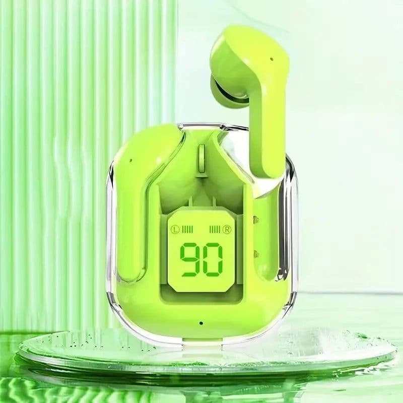 image-Original T2 Wireless Bluetooth Earphone Transparent HIFI Headphones LED Power Digital Display Stereo Sound Earphones for Xiaomi