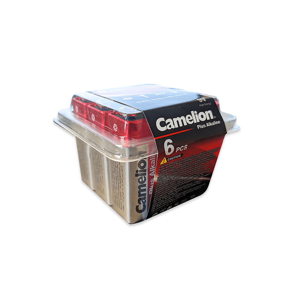 image-Camelion 9 Volt Plus Alkaline Plastic Tub of 6