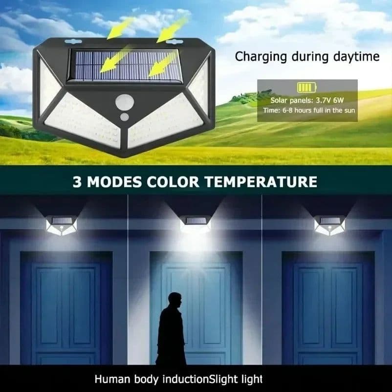image-Multifunctional Solar Lamp Outdoor Garden Decoration Solar LED Light Waterproof Sunlight Powered Spotlight with Motion Sensor