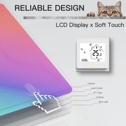 image-Smart WiFi Thermostat Temperature Controller Water Electric Warm Floor Heating Water Gas Boiler Works with Echo Google Home Tuya