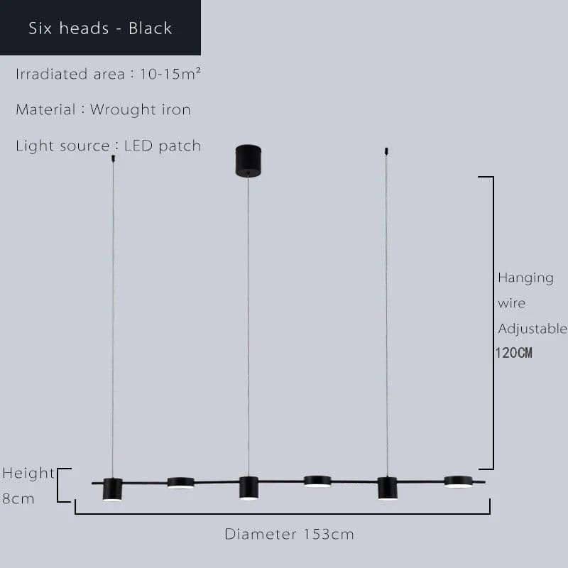 image-Modern Led Living Room Chandeliers Dining Table Ceiling Chandelier Kitchen Hanging Light Fixture Dimmable Indoor Lighting Lamp