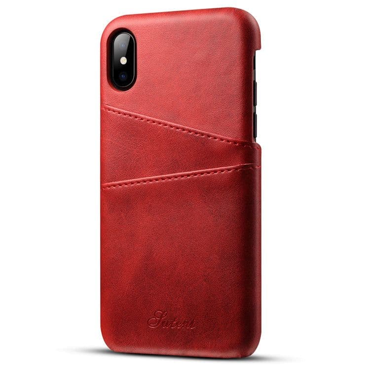 image-New application iphoneXSMax mobile phone case Apple 7plus leather case Maverick pattern note9 card protection case