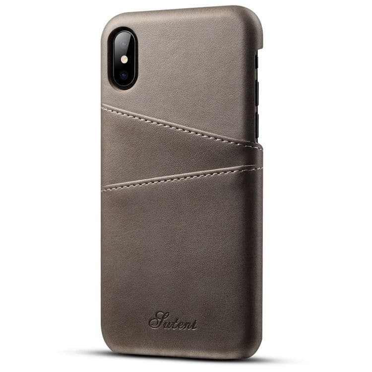 image-New application iphoneXSMax mobile phone case Apple 7plus leather case Maverick pattern note9 card protection case