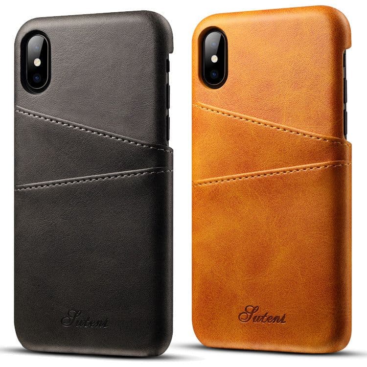image-New application iphoneXSMax mobile phone case Apple 7plus leather case Maverick pattern note9 card protection case