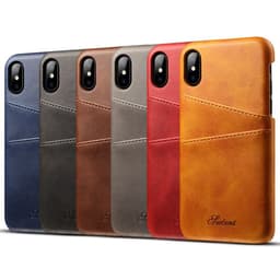 image-New application iphoneXSMax mobile phone case Apple 7plus leather case Maverick pattern note9 card protection case