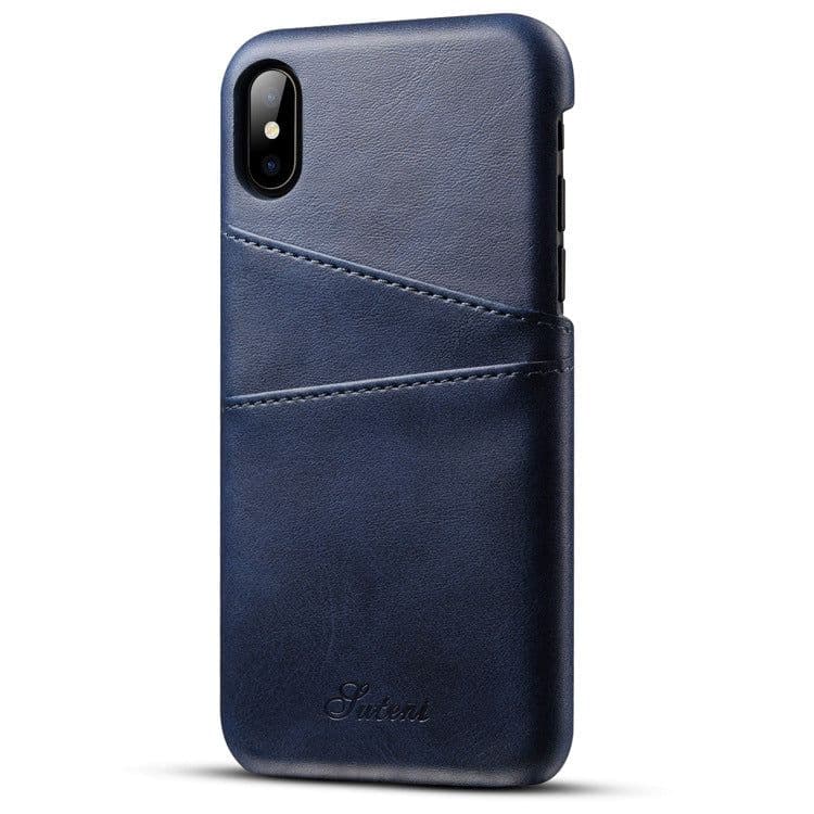 image-New application iphoneXSMax mobile phone case Apple 7plus leather case Maverick pattern note9 card protection case