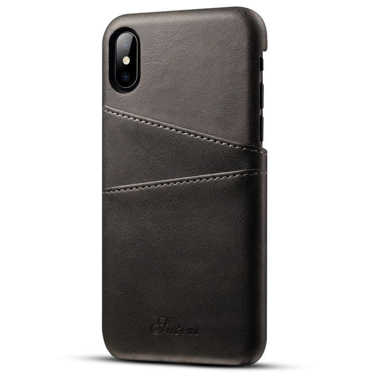 image-New application iphoneXSMax mobile phone case Apple 7plus leather case Maverick pattern note9 card protection case
