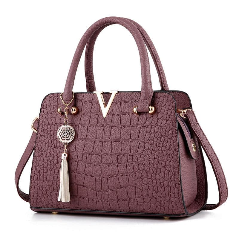 image-2018 new one-shoulder women's bag one generation hair Europe and America fashion pu women's bag crocodile pattern ladies handbag wholesale