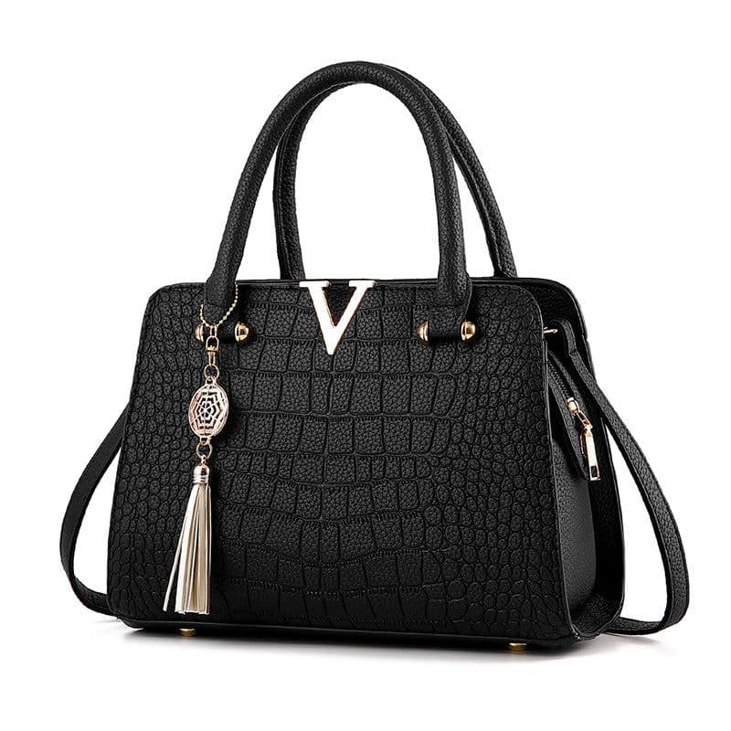 image-2018 new one-shoulder women's bag one generation hair Europe and America fashion pu women's bag crocodile pattern ladies handbag wholesale