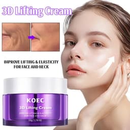 image-3D Face & Neck Lifting Cream,Skin Deep Hydration Firming Moisturizing Nourishing Anti-Aging,Improve Elasticity,Korean Skincare