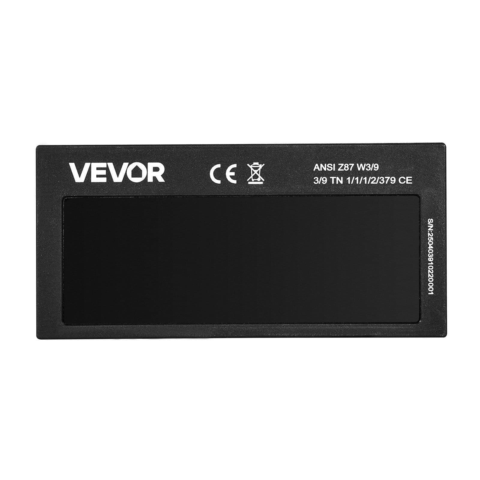 image-VEVOR Auto Darkening Welding Lens 4.25" x 2", Shade 11 True Color Welding Lens with Dual Arc Sensors & Gold Coating, Compatible with Most Welding Helmets for TIG, MIG, MMA, ARC Applications