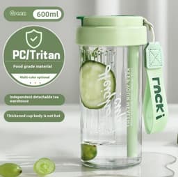 image-Plastic Water Cup Scented Tritan High Temperature Resistant Large Capacity Cup