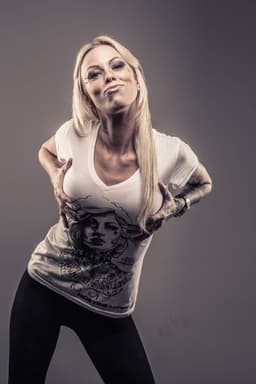 image-Tattooed Girl (Women's Deep V-Neck Tee)