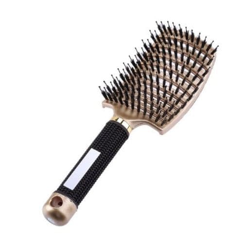 image-Bristle Hair Brush - Detangler Massage Comb