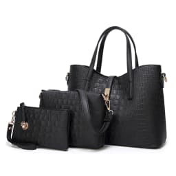 image-Three-Piece Women's Casual PU Leather Handbags