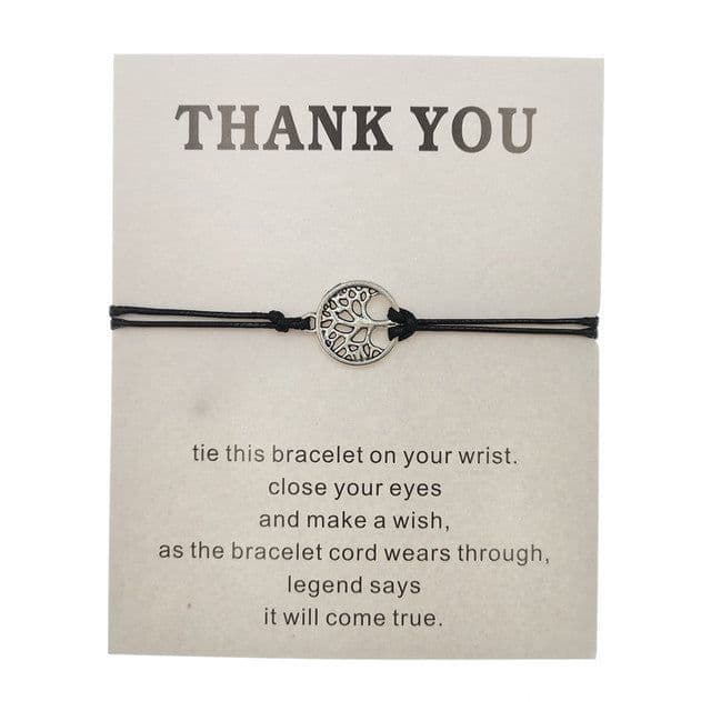 image-Hand-woven Red Rope Tree of Life Bracelet