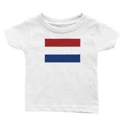 image-Drapeau des Pays-Bas - t-shirt-bébé-classique-ras-du-cou