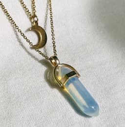 image-Moon Hexagonal Column Pendant
