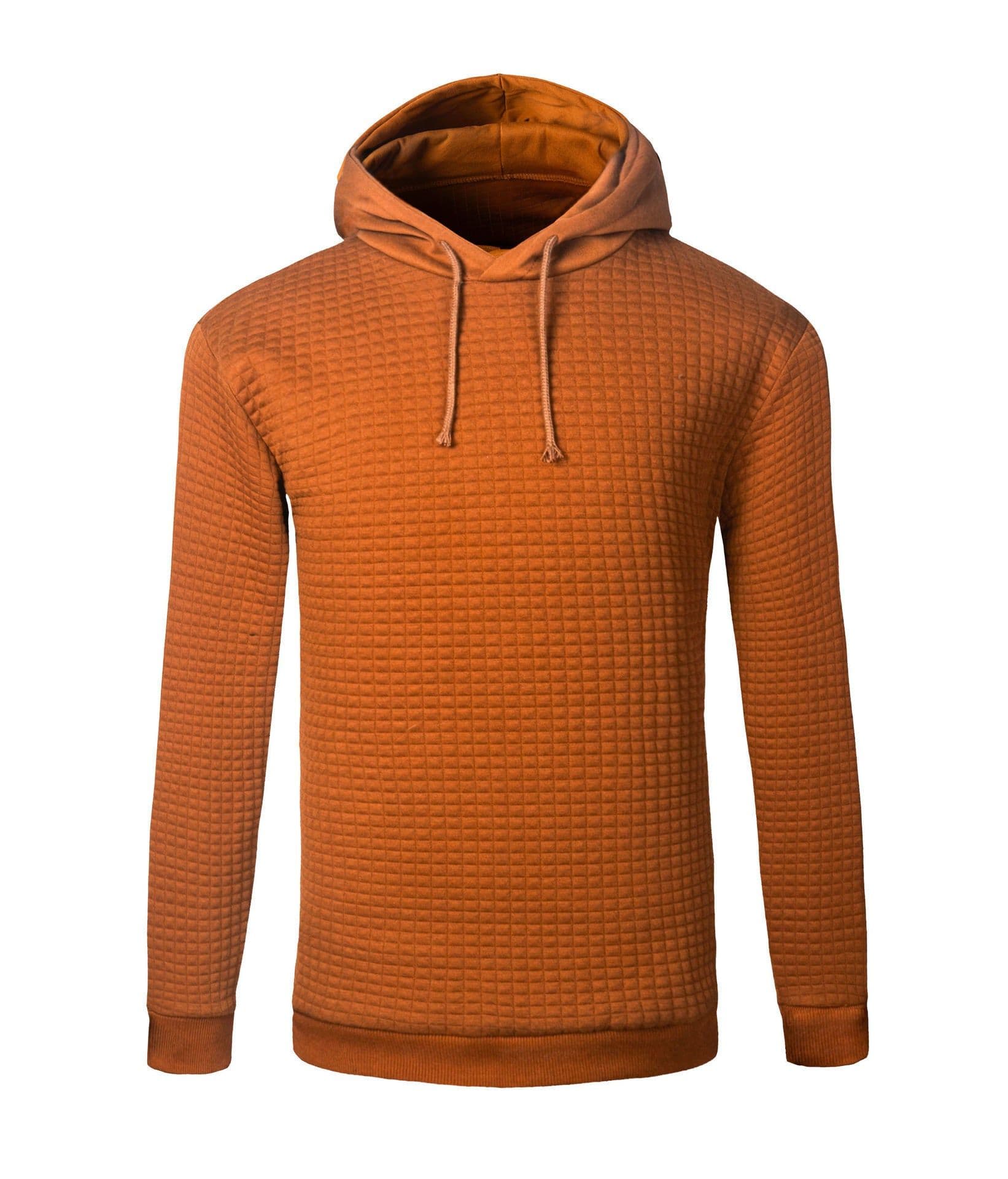 image-Men's Jacquard Sweater Long-sleeved Hoodie Warm Color Hooded Sweatshirt Jacket
