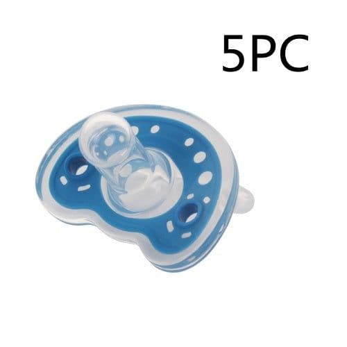 image-Baby Products Full Silica Gel Pacifier Two-color Liquid Silicone Sleep Comfort Baby Pacifier Baby