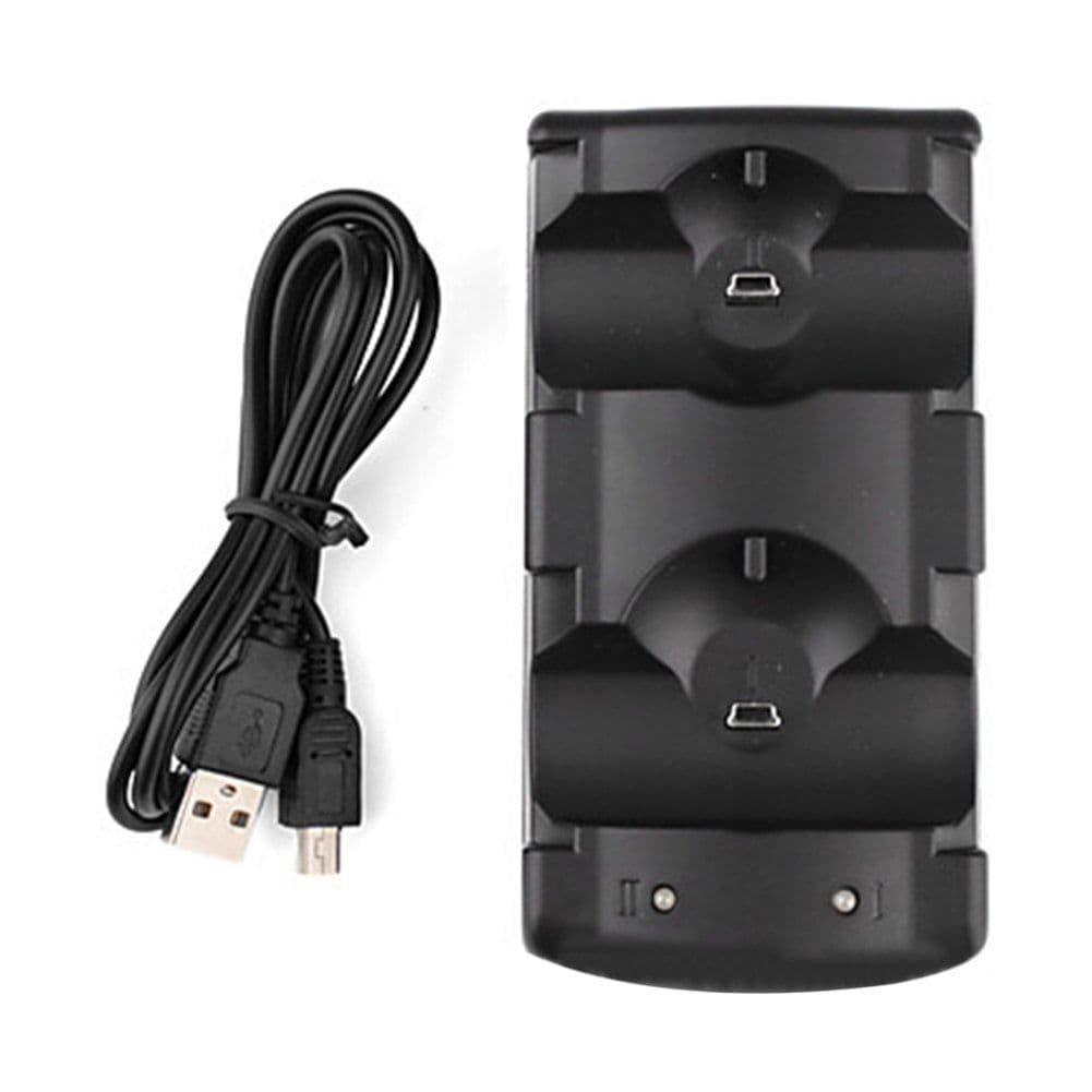 image-Dual Chargers USB Dual Charging Powered Dock Charger for PlayStation 3 for PS3 Controller & Move Navigation Wholesale