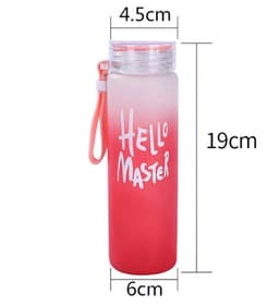 image-Creative discoloration seven colored glass 450ml grinding high Peng Si water cup high-end gift cups custom