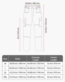 image-VEVOR FR Pants for Men, 9 oz 100% Cotton, Flame-Resistant Cargo Pants with Multi-Pockets and Elastic Waist, Reinforced Tear-proof Stitching, Ideal for Welding Work and Casual Wear, M Size, Dark Blue