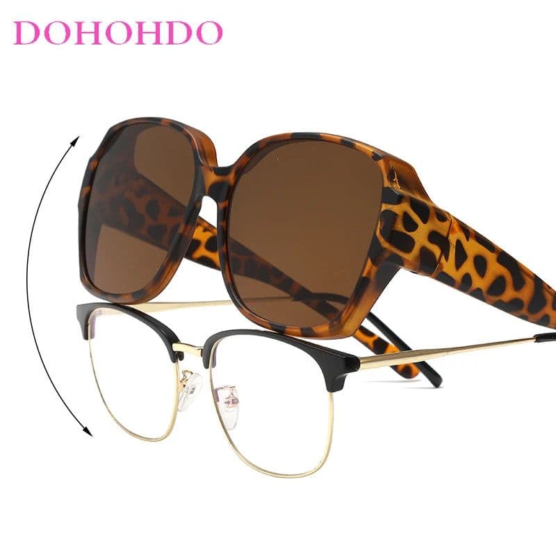 image-2024 Tr90 Polarized Sunglasses Clip Men Women Myopia Set Sun Glasses UV400 Ultralight Outdoor Driving Fishing One Mirror Shade