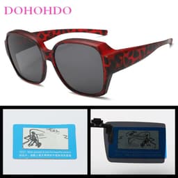 image-2024 Tr90 Polarized Sunglasses Clip Men Women Myopia Set Sun Glasses UV400 Ultralight Outdoor Driving Fishing One Mirror Shade