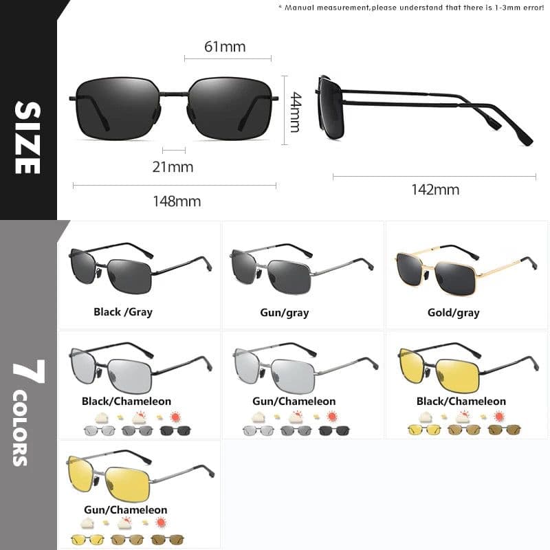 image-CoolPandas Top Quality Alloy Fold Photochromic Sunglasses Polarized Men Folding Sun Glasses for Women Anti-Glare zonnebril heren