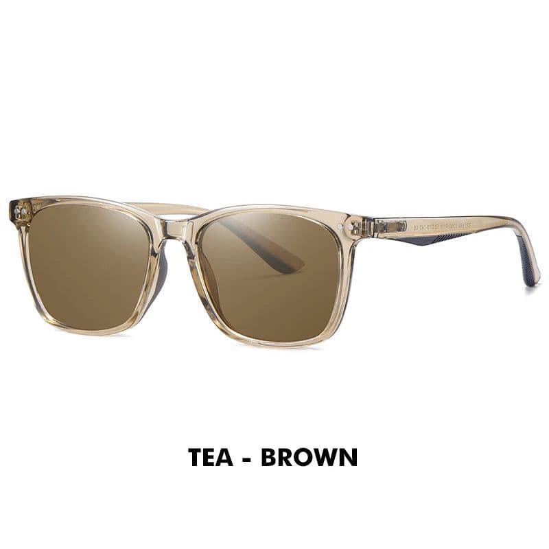 image-LM Women Retro Outdoor Polarized Sunglasses For Men Fashion Transparent Korean Square Fashion Driving Sun Glasses Unisex UV400
