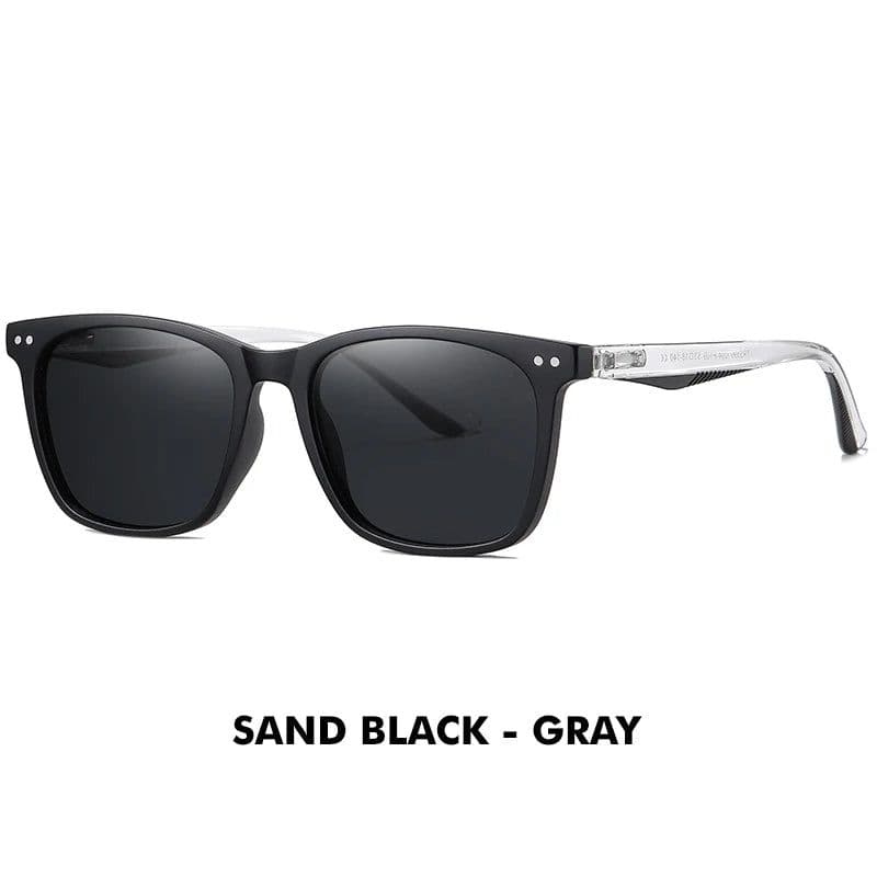 image-LM Women Retro Outdoor Polarized Sunglasses For Men Fashion Transparent Korean Square Fashion Driving Sun Glasses Unisex UV400