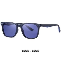 image-LM Women Retro Outdoor Polarized Sunglasses For Men Fashion Transparent Korean Square Fashion Driving Sun Glasses Unisex UV400