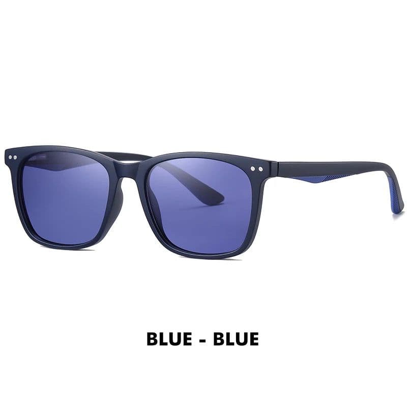 image-LM Women Retro Outdoor Polarized Sunglasses For Men Fashion Transparent Korean Square Fashion Driving Sun Glasses Unisex UV400